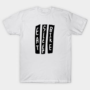 Eat Sleep Bike Black Blog T-Shirt